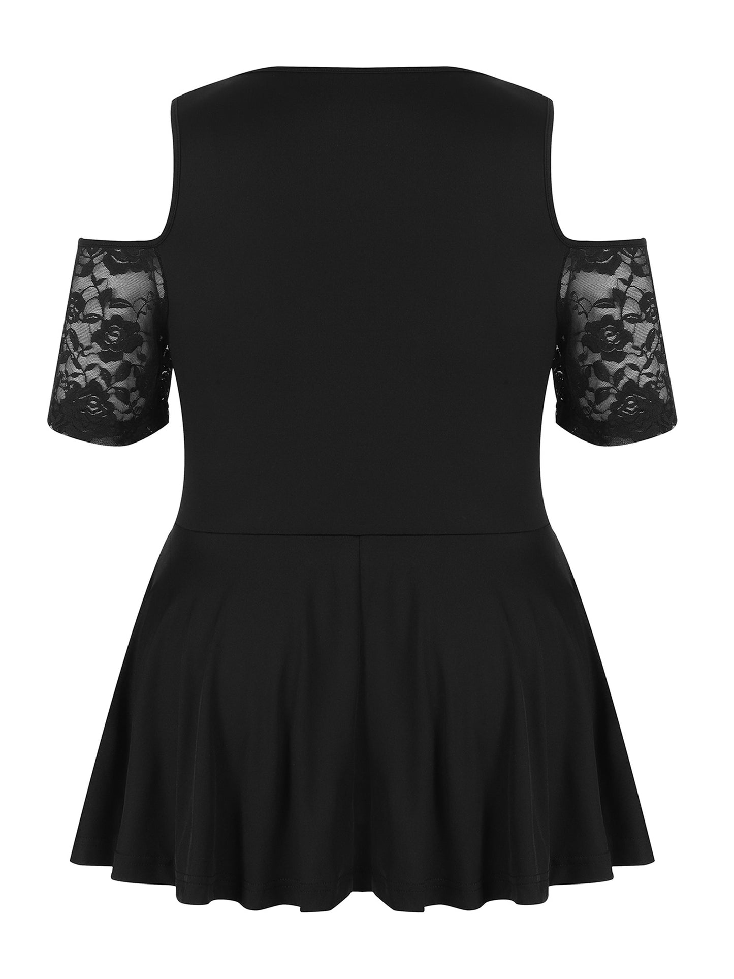 Lapa Plus Women's Gothic Style Lace-up Drawstring Top