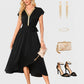 Lapa Plus Women's Bead Piece Waist Cinching Lace Up Big Swing Dress