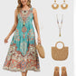 Lapa Plus Women's Bohemian Ethnic Print Vacation Dress