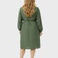 Lapa Plus Women's Casual Office Commuting Green Dress