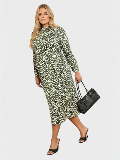 Lapa Plus Women's Stylish Commuting Floral Print Dress