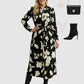 Lapa Plus Women's Black and White Printed Dress