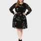 Lapa Plus Women's Plant-Printed Chiffon Dress