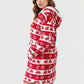 Lapa Plus Women's Custom Patterned Hooded Pocket Dress Christmas Dress