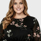 Lapa Plus Women's Plant-Printed Chiffon Dress