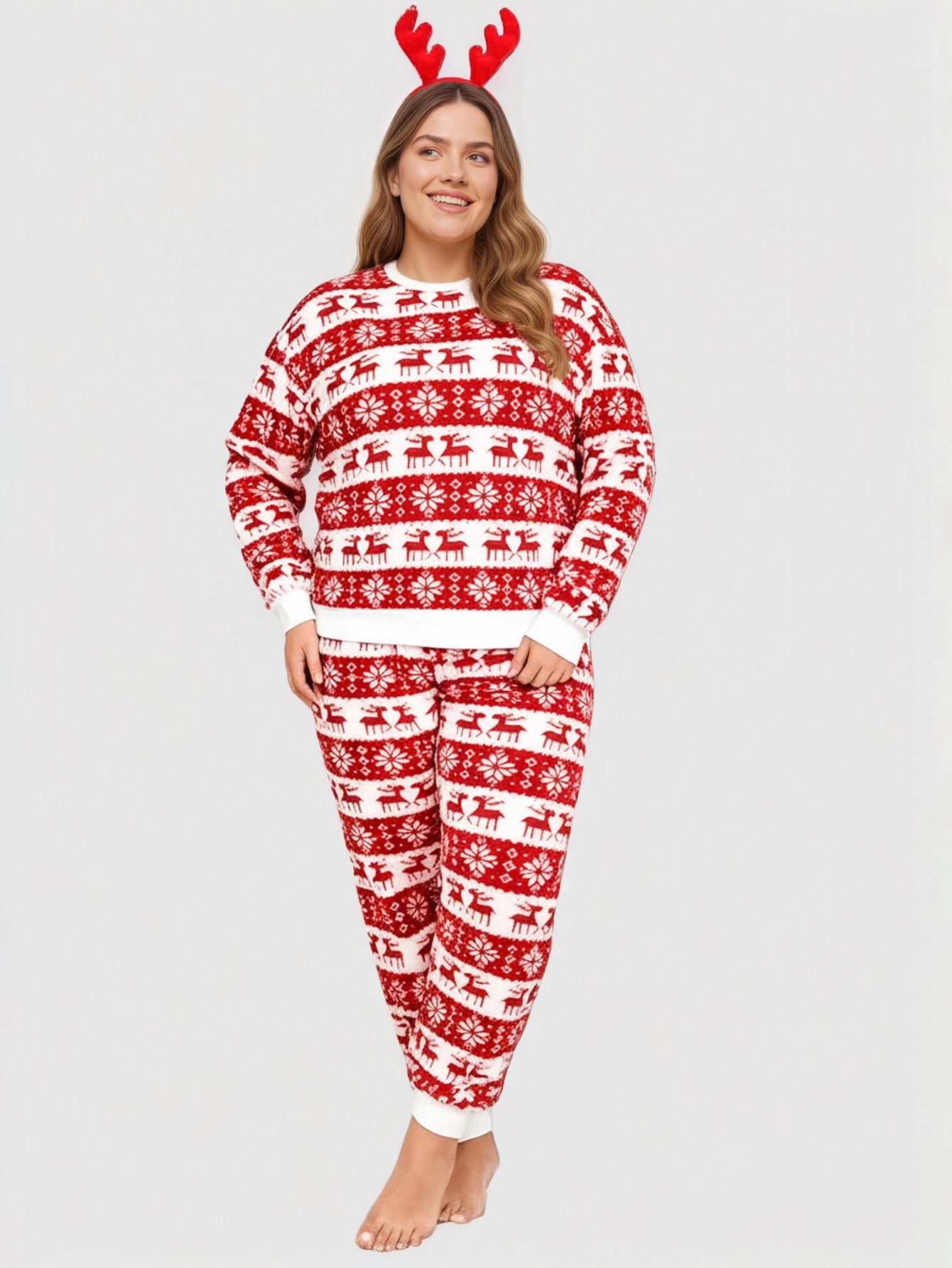 Lapa Plus Women's Custom Patterned Christmas Set