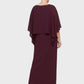 Lapa Plus Women's  Elegant Solid Dress with Shawl Collar