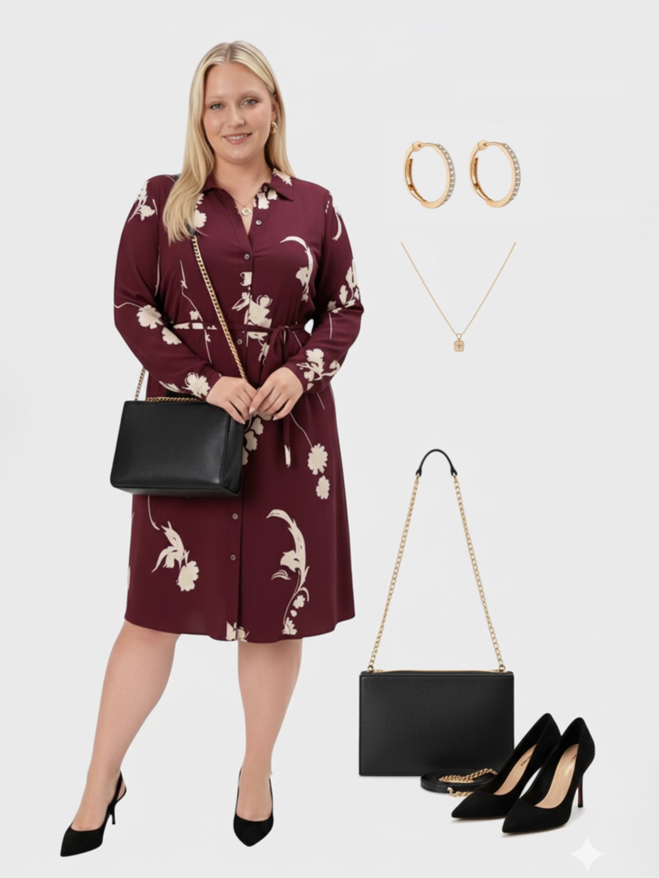 Lapa Plus Women's Printed Shirt Dress