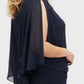 Lapa Plus Women's Dress with Shawl and Lace Hem