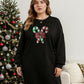 Lapa Plus Women's custom patterned round neck Christmas dress