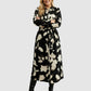 Lapa Plus Women's Black and White Printed Dress