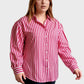 Lapa Plus Women's Christmas Red Striped Top