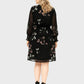 Lapa Plus Women's Plant-Printed Chiffon Dress