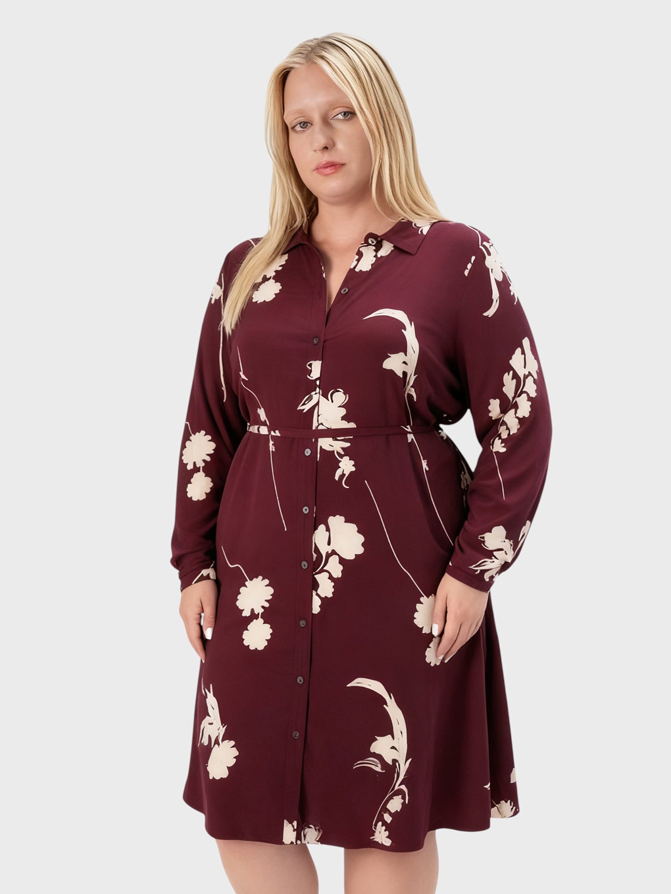 Lapa Plus Women's Printed Shirt Dress