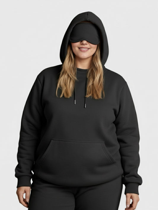 Lapa Plus Damen-Augenmaske mit Kapuze, mehrfarbig, Sweatshirt 