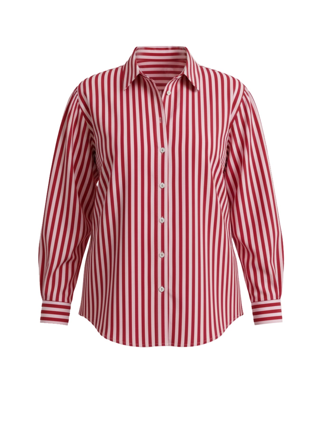 Lapa Plus Women's Christmas Red Striped Top