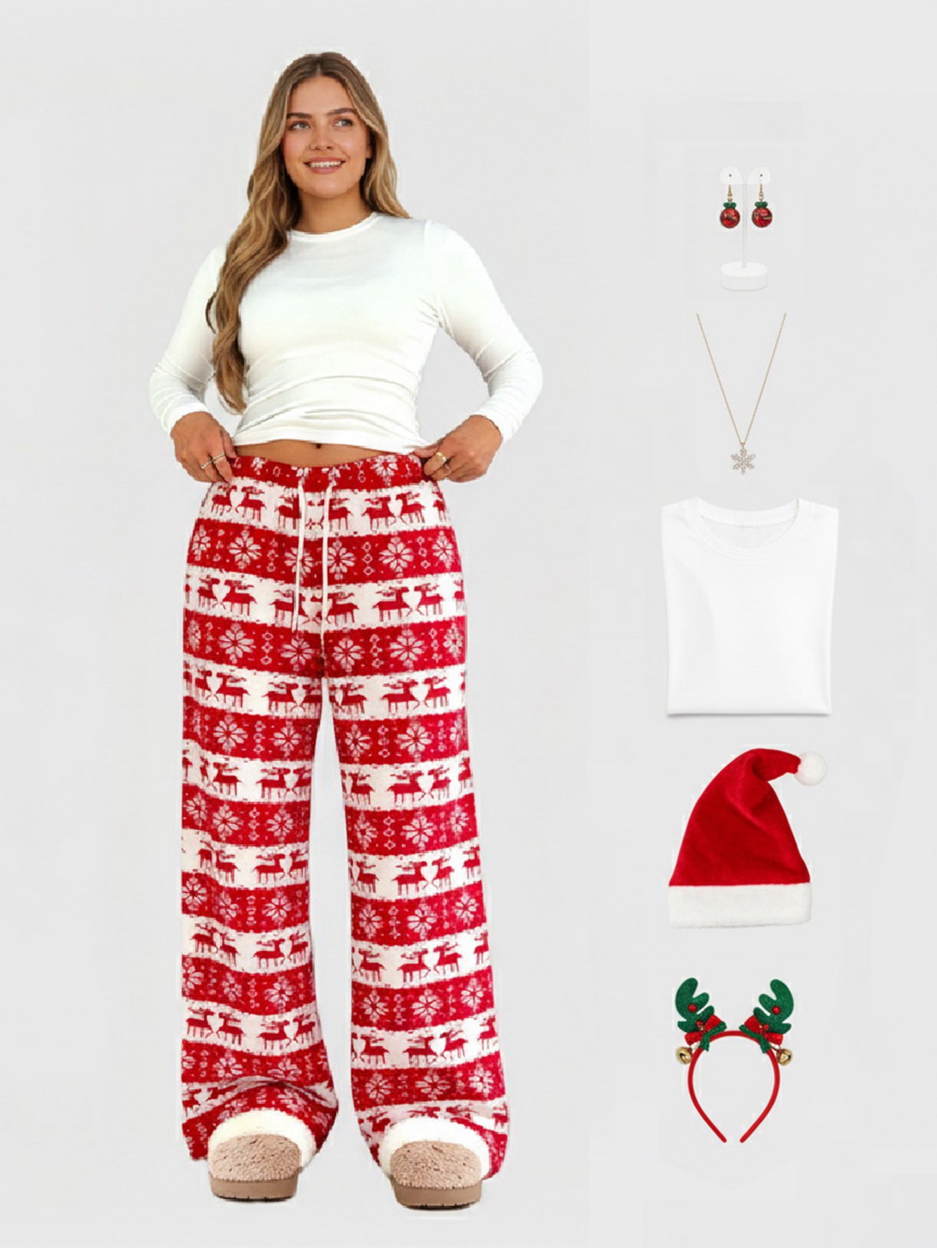 Lapa Plus Women's Custom Patterned Christmas Pants