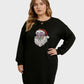Lapa Plus Women's custom patterned round neck Christmas dress