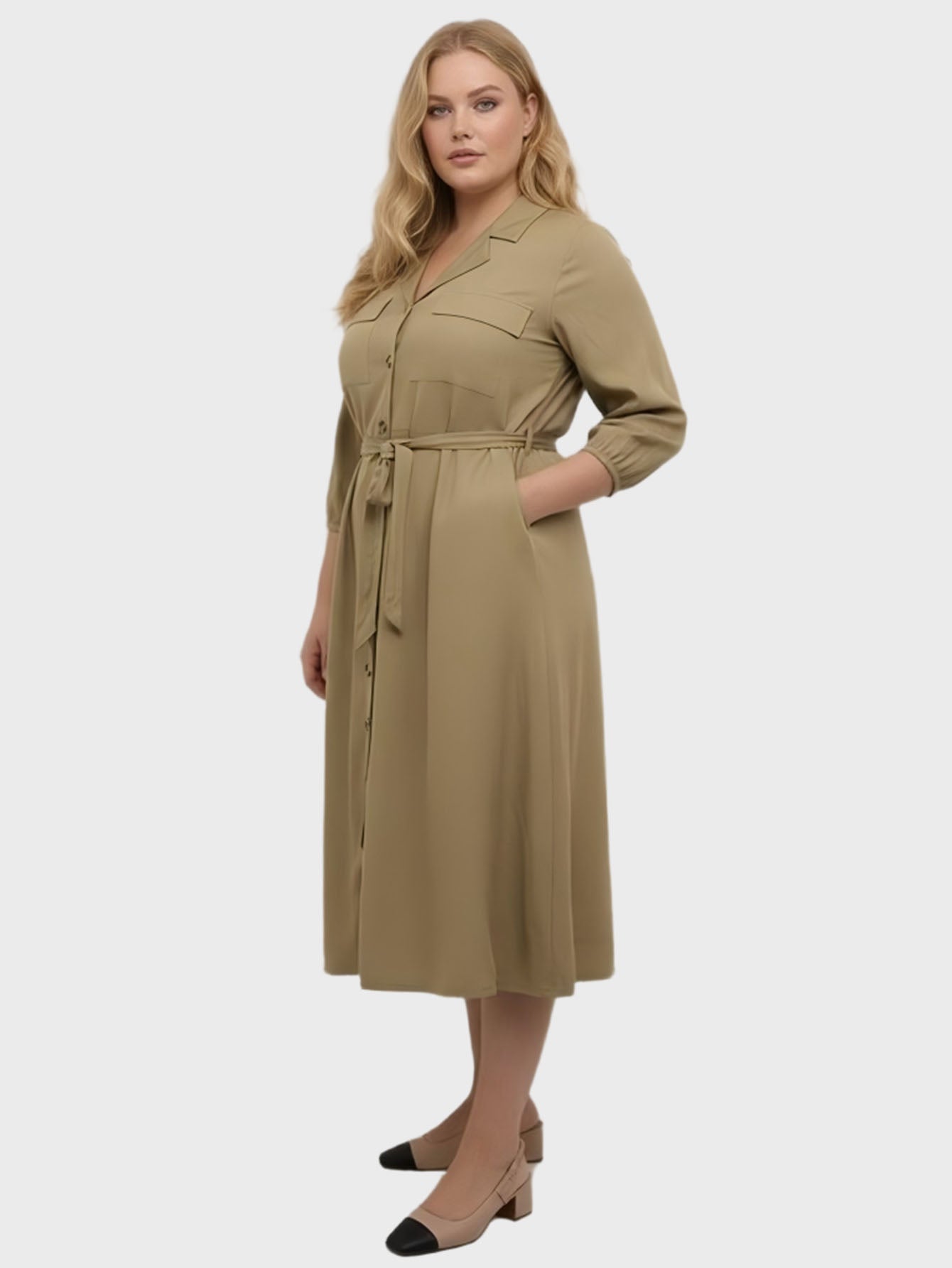 Lapa Plus Women's Wind-Resistant Trench Dress