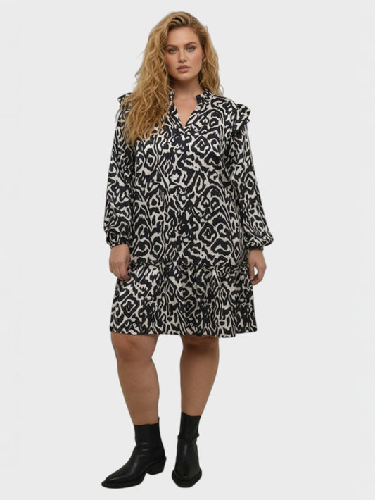 Lapa Plus Women's Date Night Dress With Sleeves Winter