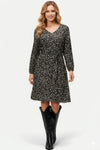 Lapa Plus Women's Floral Print Tie-Waist Dress