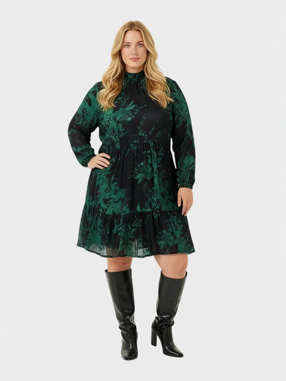 Lapa Plus Women's Elegant Wrap Dress For Date Night