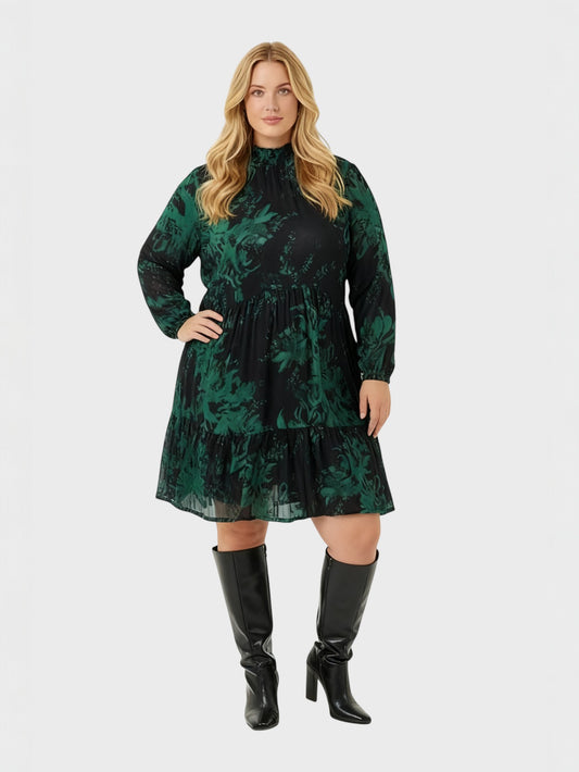 Lapa Plus Women's Elegant Wrap Dress For Date Night