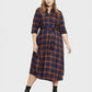 Lapa Plus Women's Casual Dress with Plaid Belt
