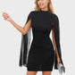 Lapa Plus Women's Chiffon Cape Party Dress