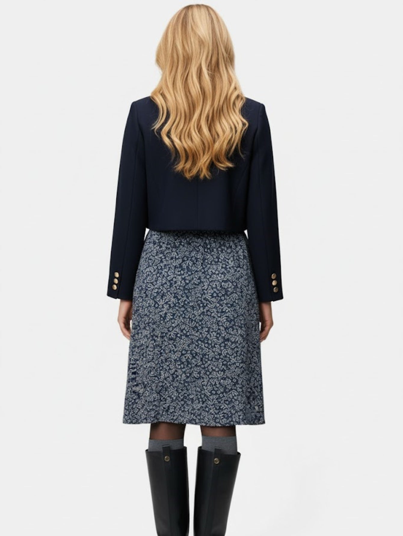 Lapa Plus Women's Floral Print Elastic Waist Dress