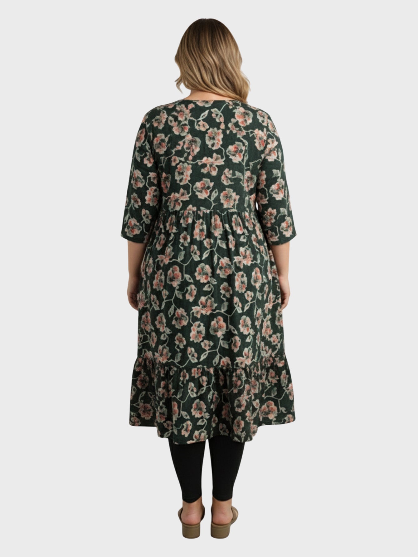 Lapa Plus Women's Loose Casual Printed Dress