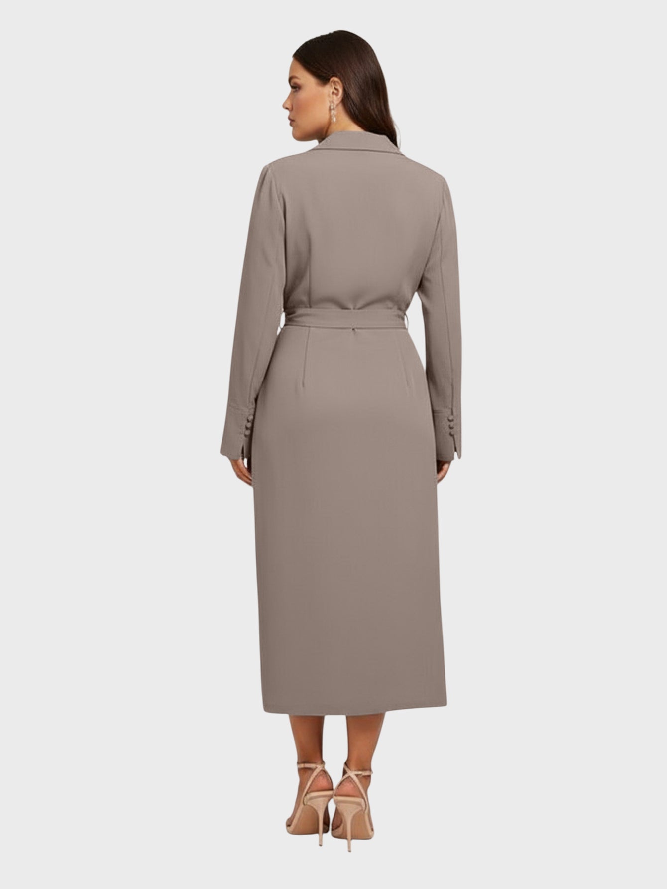Lapa Plus Women's V-Neck Tie-Waist A-Line Dress