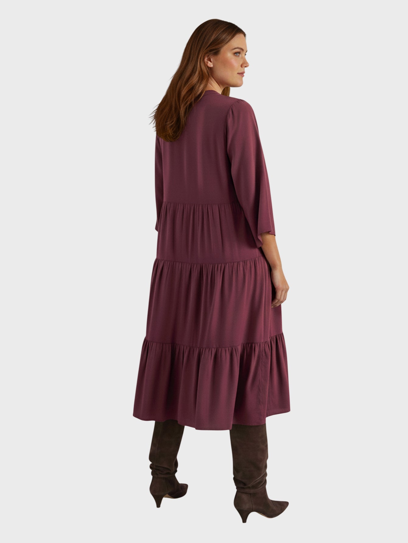 Lapa Plus  Women's Basic Patchwork Dress