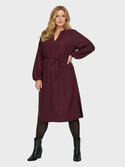 Lapa Plus Women's Solid Color Casual Comfortable Dress