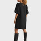 Lapa Plus Women's Classic Crew Neck Dress with Textured Texture