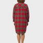 Lapa Plus Women's Plaid Dress with Neck Tie