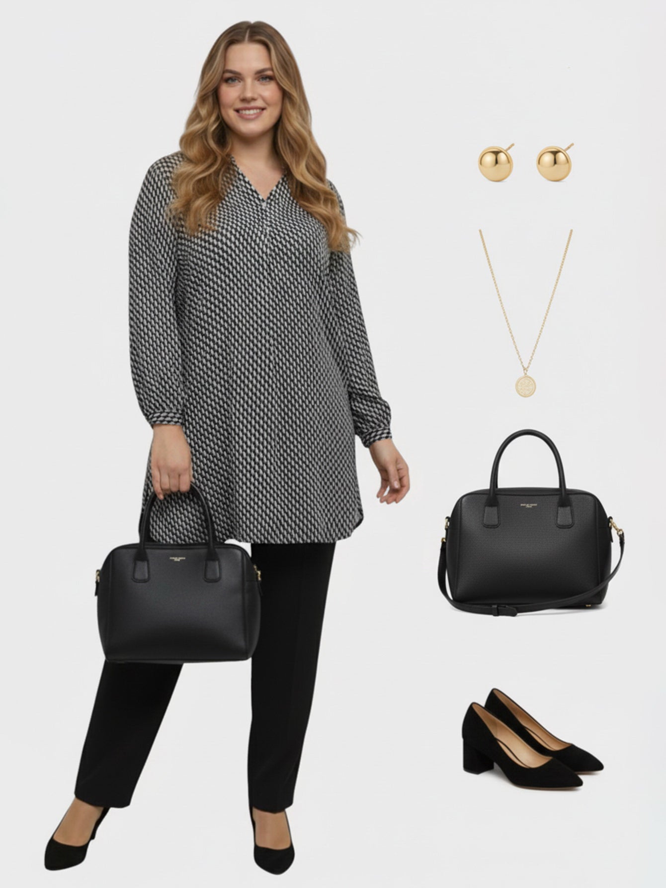 Lapa Plus Women's Casual Oversized Blouse For Outerwear