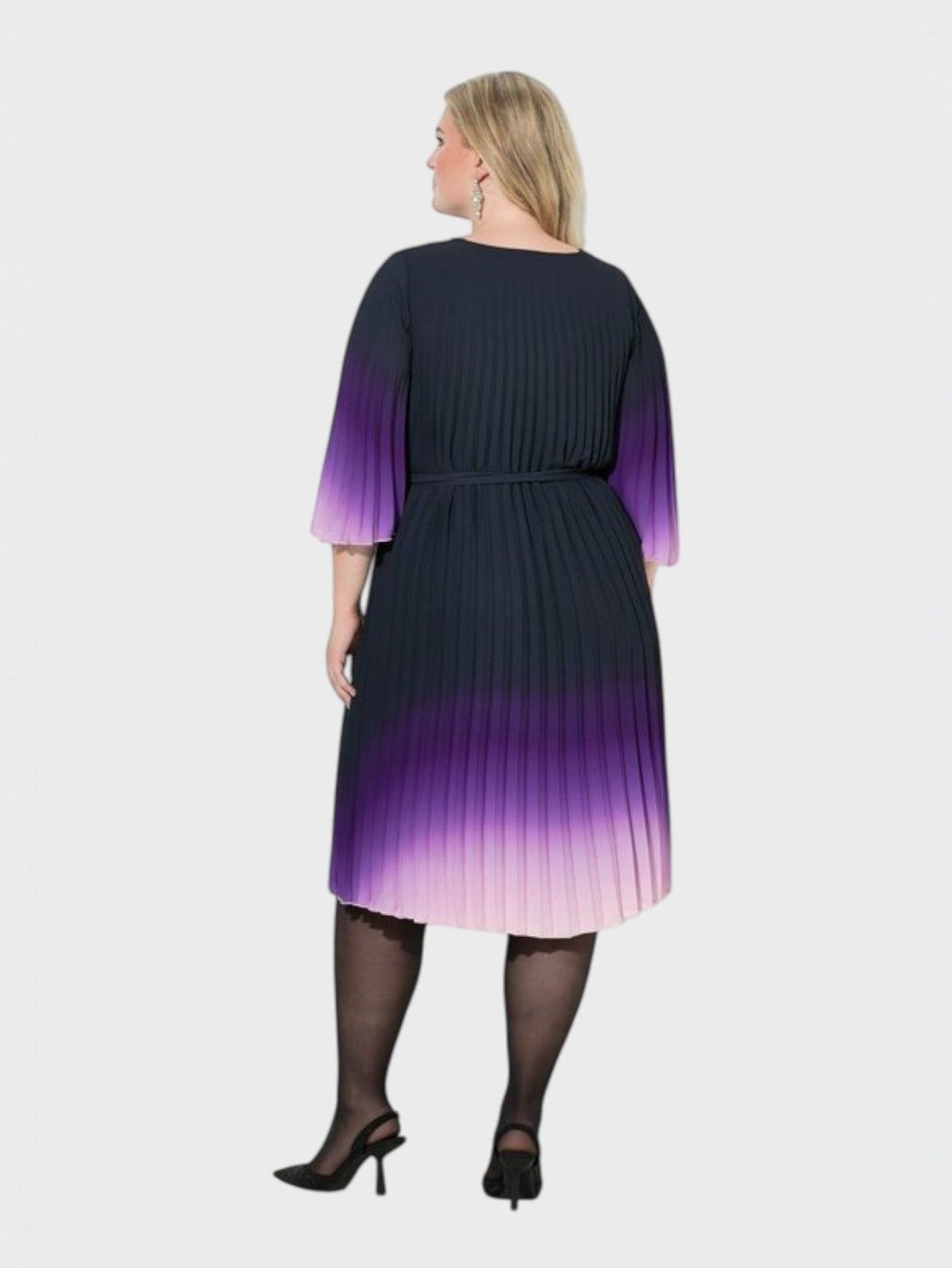 Lapa Plus Women's Tie-dye Pleated Dress