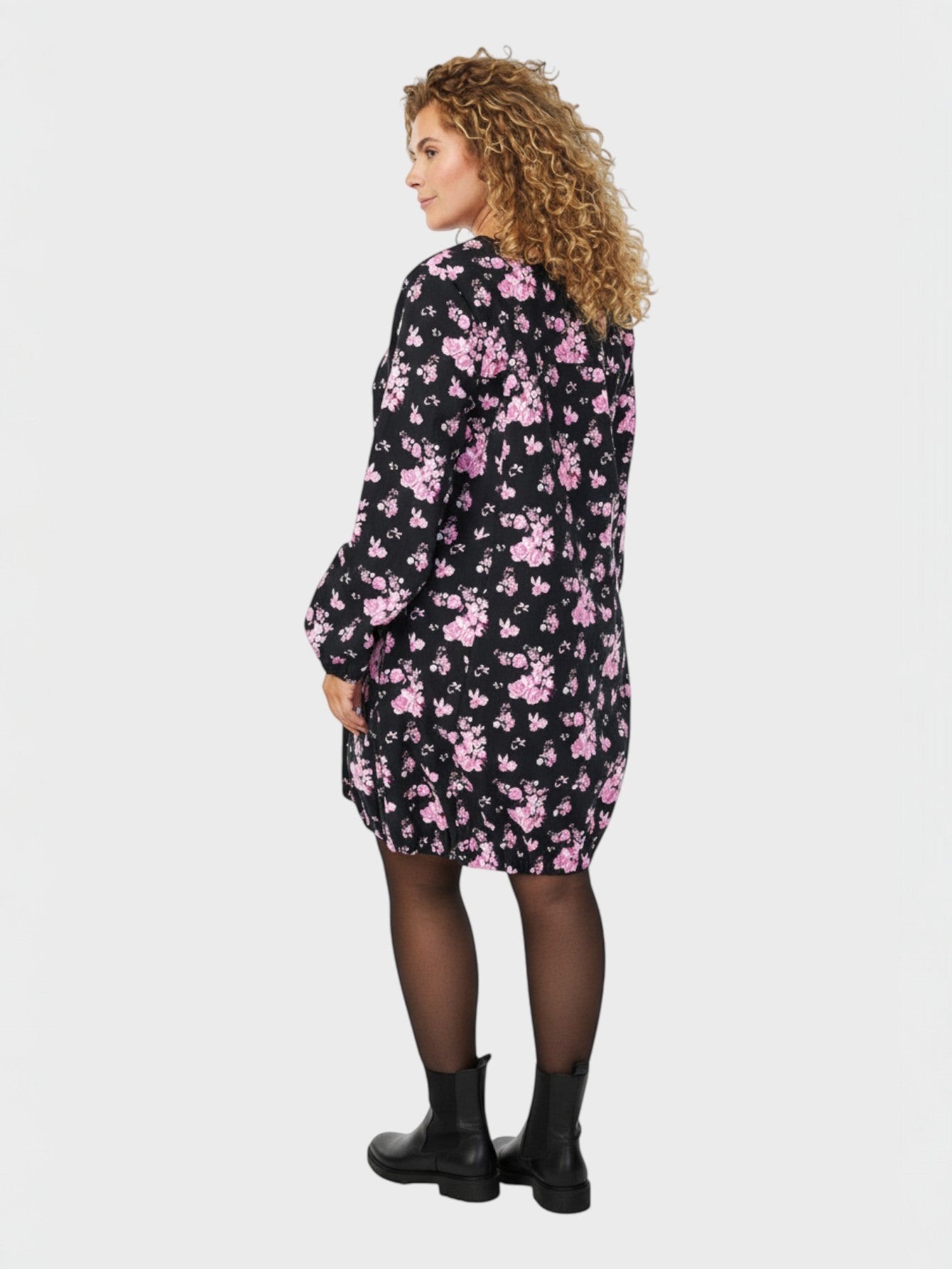 Lapa Plus Women's Loose Round-neck Printed Dress