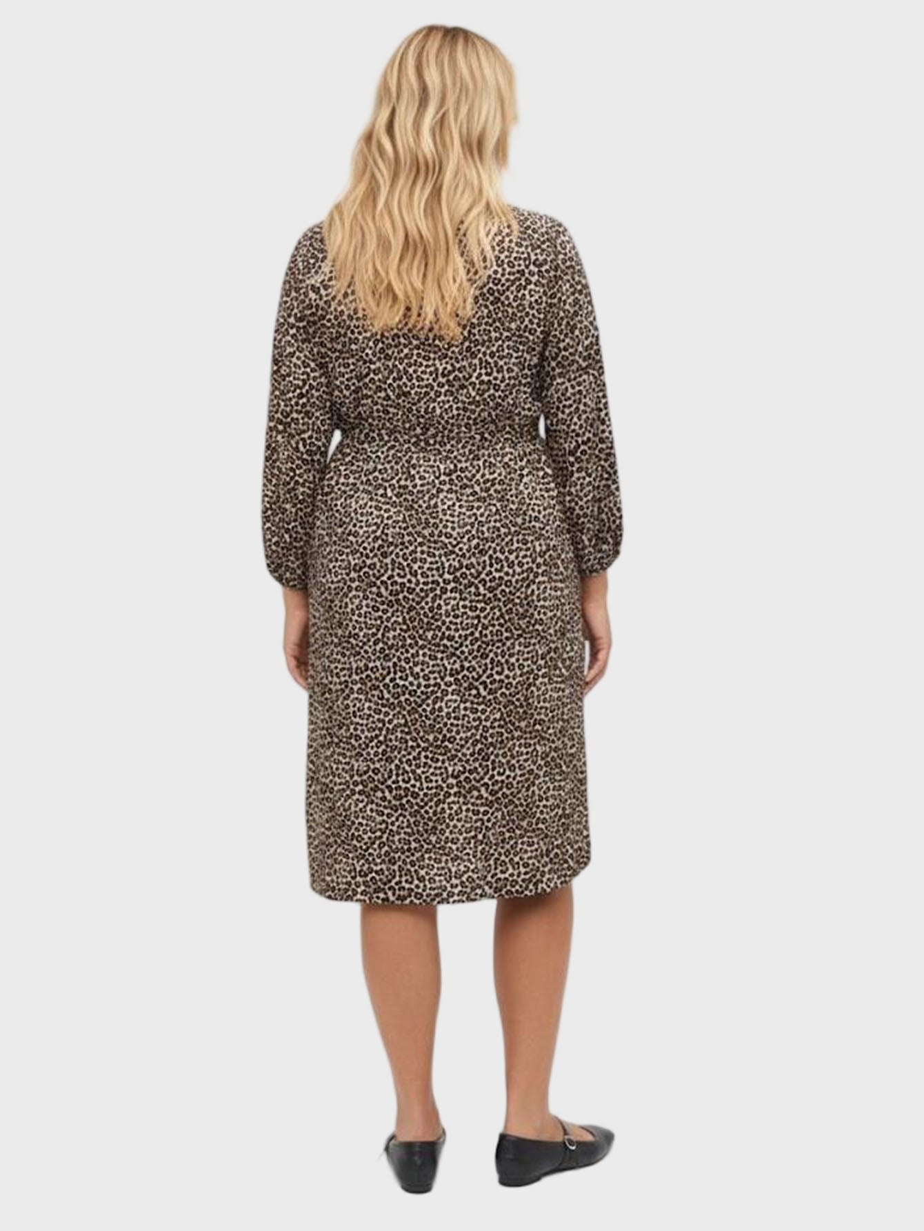 Lapa Plus Women's All-Over Leopard Print Date Night Dress