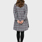 Lapa Plus Women's Checked Dress with Bow-Tie Sleeves