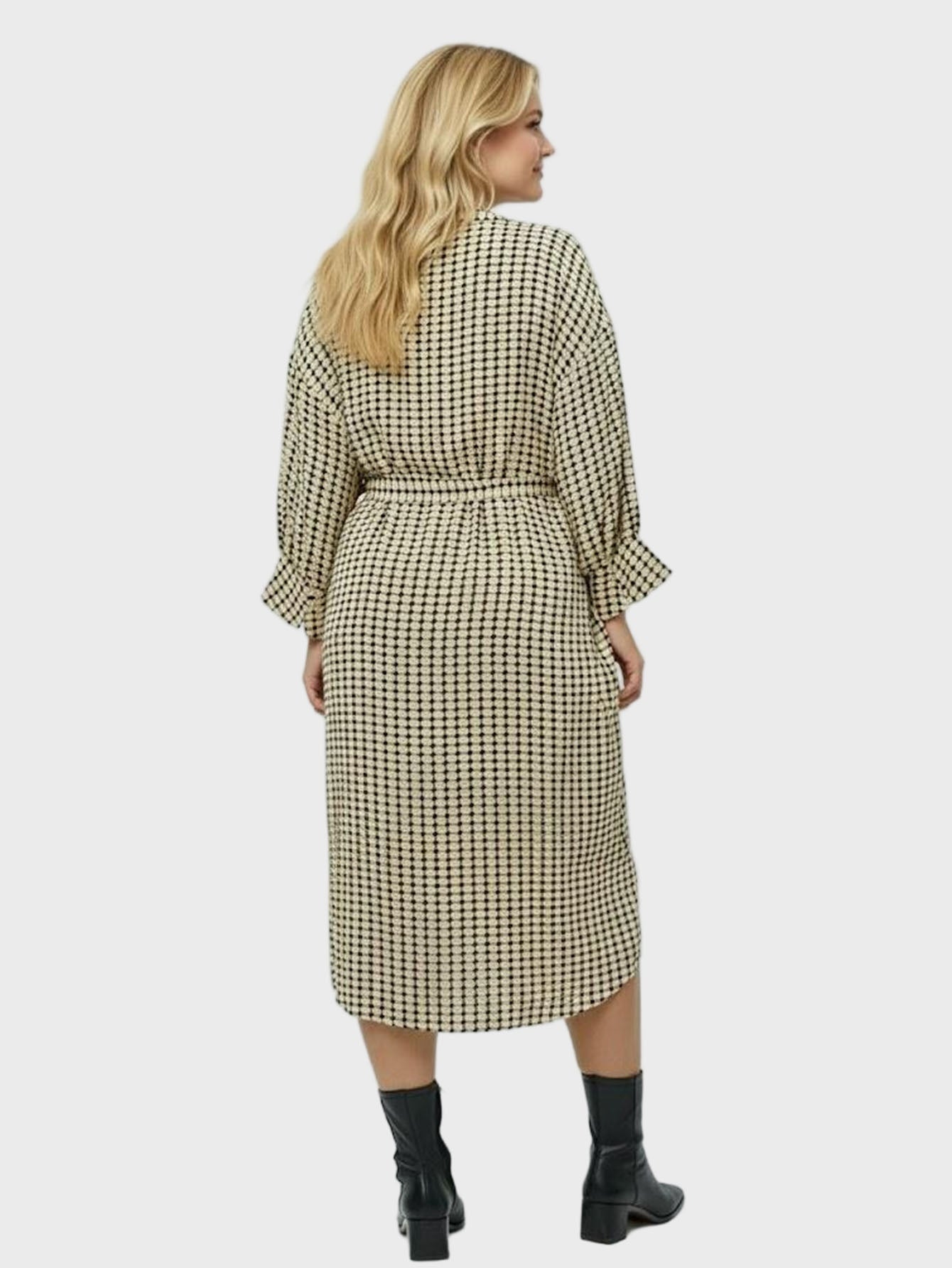 Lapa Plus Women's Shirt Dress With Tie Waist Dress