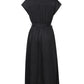 Lapa Plus Women's Bead Piece Waist Cinching Lace Up Big Swing Dress