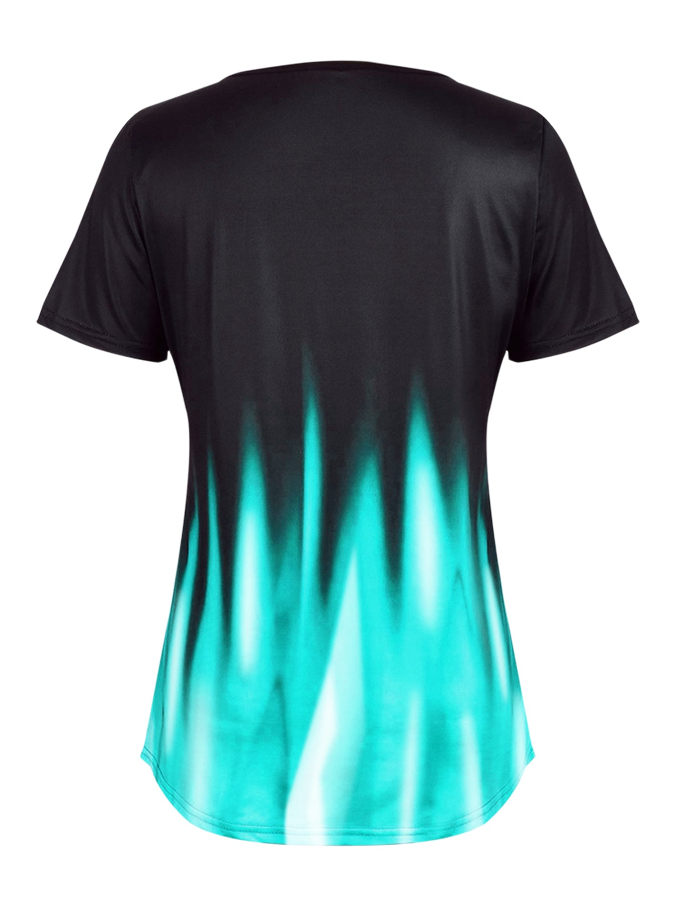 Lapa Plus Women's Short Sleeved Gradient Printed T-shirt