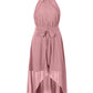 Lapa Plus Women's Chiffon Dress With Irregular Hem