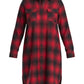 Lapa Plus Women's Elegant Plaid Collared  Dress