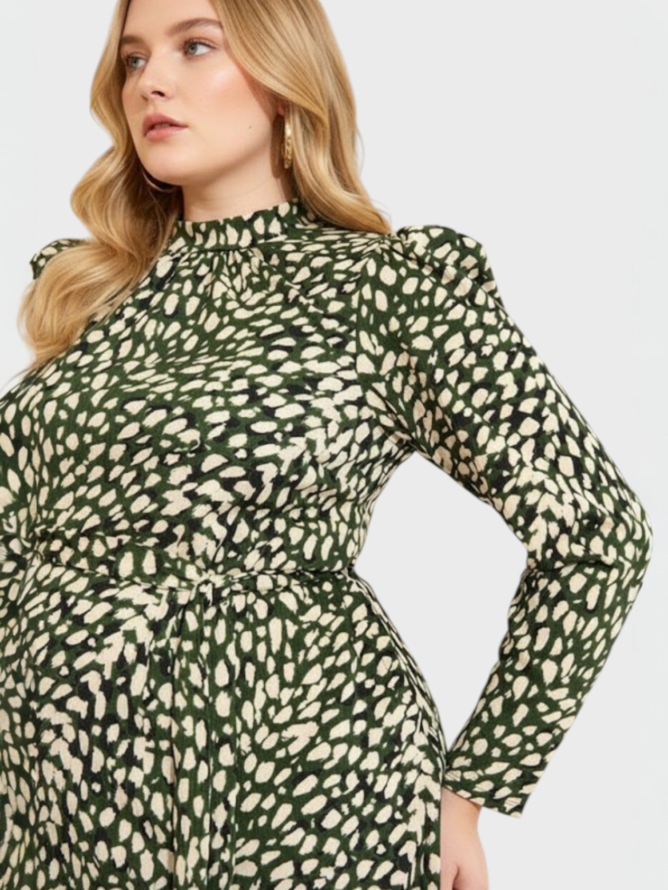 Lapa Plus Women's Stylish Commuting Floral Print Dress