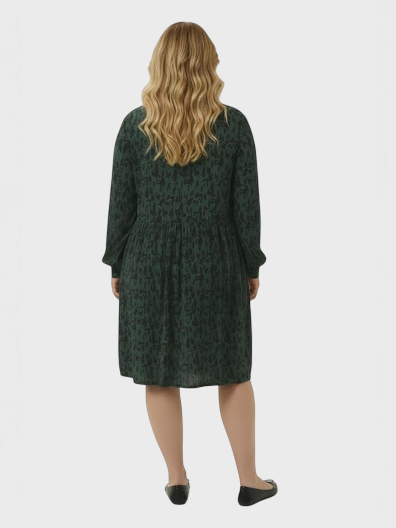 Lapa Plus Women's Stylish French Round Neck Dress