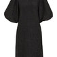 Lapa Plus Women's Classic Crew Neck Dress with Textured Texture