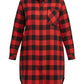 Lapa Plus Women's Plaid Collared  Dress
